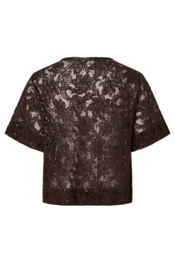 Pieces Pclouise 2/4 V-Neck Tie Top< Sæt 🛍️|T-Shirts & Toppe