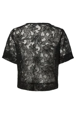 Pieces Pclouise 2/4 V-Neck Tie Top< Sæt 🛍️|T-Shirts & Toppe