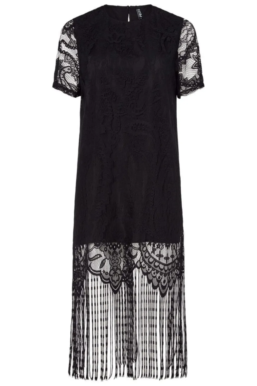 Pieces Pcmary Ss Short Fringe Dress< Kjoler