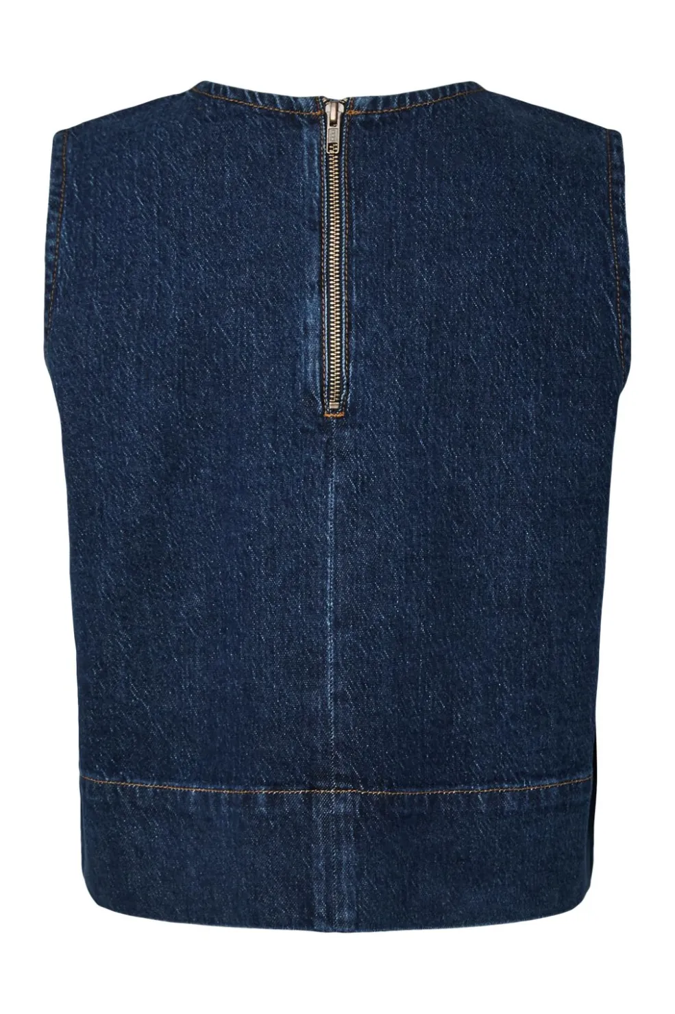 Pieces Pcmerle Sl O-Neck Denim Top Fsy Pp< T-Shirts & Toppe