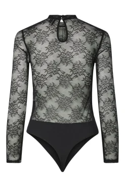 Pieces Pcmilly Ls Lace Bodystocking< Nattøj & Lingeri|Bluser & Skjorter