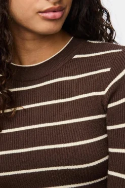 Pieces Pcmira New Ls O-Neck Knit< Strik|Bluser & Skjorter