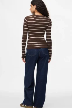 Pieces Pcmira New Ls O-Neck Knit< Strik|Bluser & Skjorter