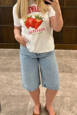 Pieces Pcnoel Denim Jorts Pp< Shorts