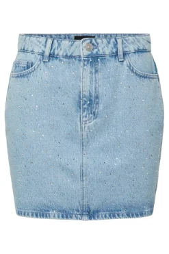 Pieces Pcnoel Short Denim Skirt Pp< Sæt 🛍️|Nederdele