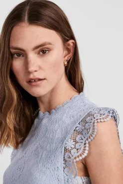 Pieces Pcolline Sl Lace Top< T-Shirts & Toppe