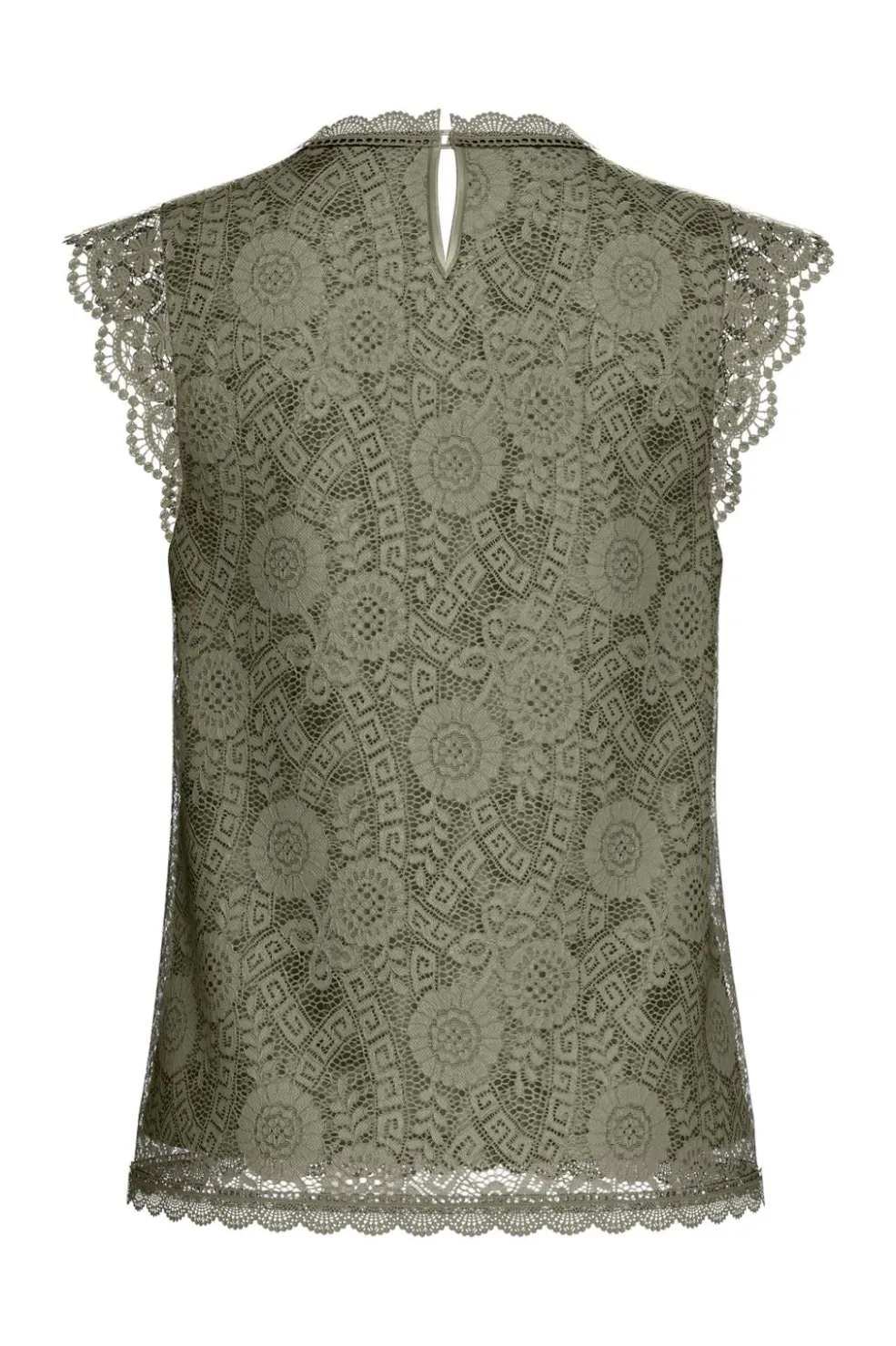 Pieces Pcolline Sl Lace Top 17120454< T-Shirts & Toppe