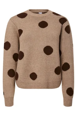 Pcosla Ls O-Neck Knit Pullover*Pieces Outlet