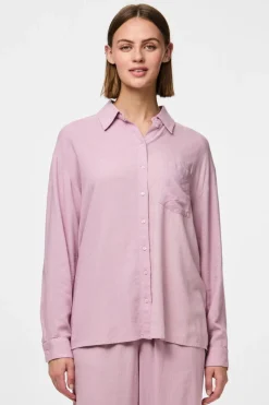 Pieces Pcpia Ls Loose Shirt< Bluser & Skjorter|Ammevenligt Tøj