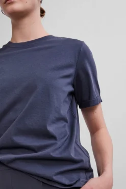 Pieces Pcria Ss Fold Up Solid Tee< T-Shirts & Toppe