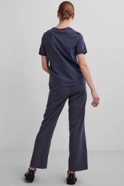 Pieces Pcria Ss Fold Up Solid Tee< T-Shirts & Toppe