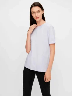 Pieces PcRia SS Fold Up Tee< T-Shirts & Toppe