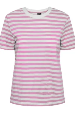Pieces Pcria Ss Tee Stripes< T-Shirts & Toppe