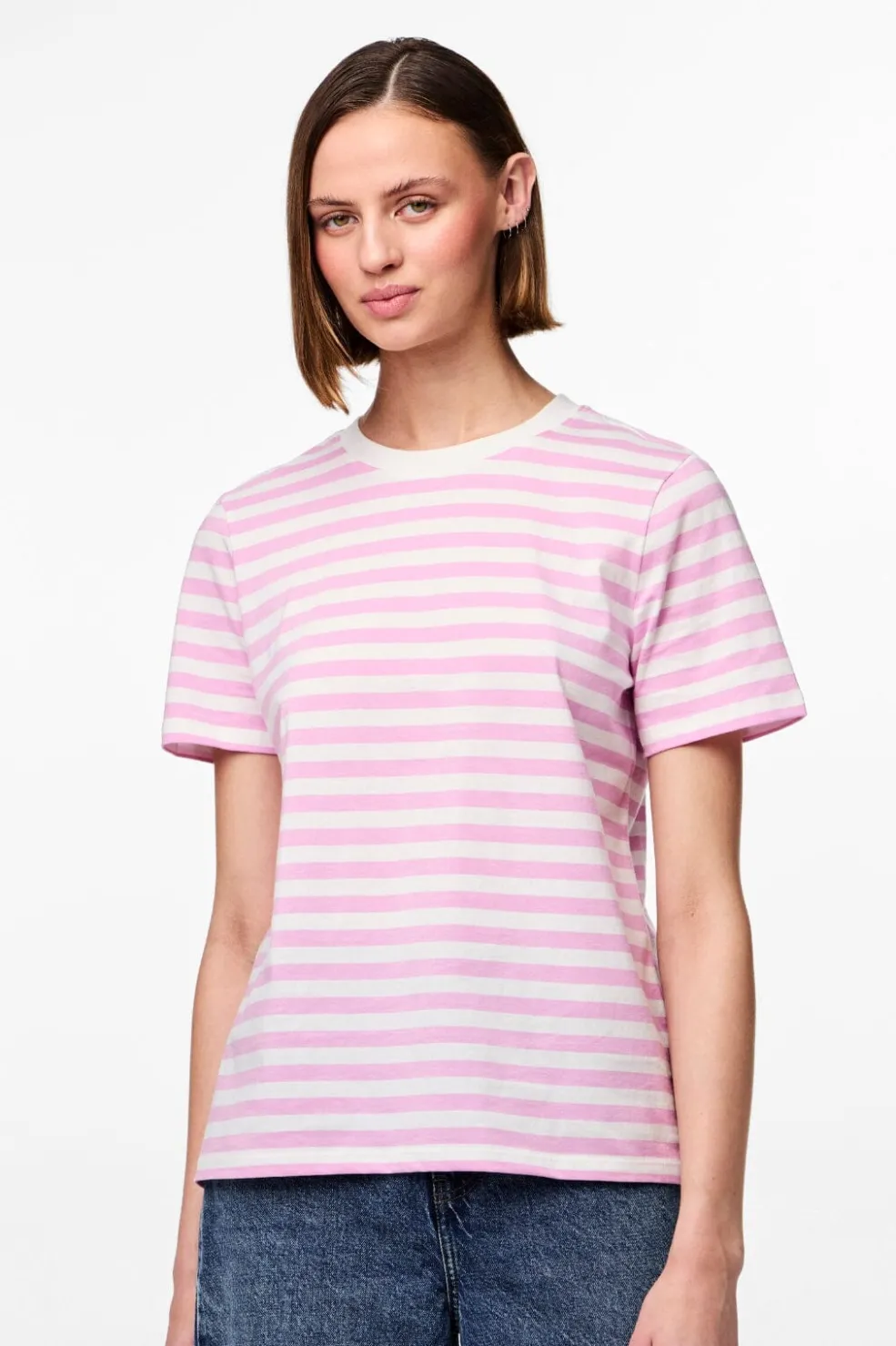 Pieces Pcria Ss Tee Stripes< T-Shirts & Toppe