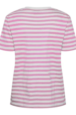 Pieces Pcria Ss Tee Stripes< T-Shirts & Toppe