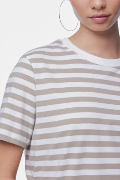 Pieces Pcria Ss Tee Stripes< T-Shirts & Toppe