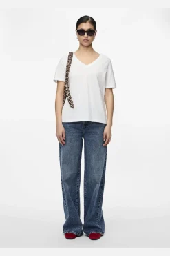 Pieces Pcria Ss V-Neck Solid Tee< T-Shirts & Toppe