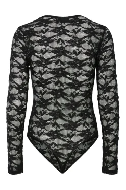 Pcrillo Flower Lace Ls Bodystocking*Pieces Discount