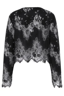 Pieces Pcrinne Ls Lace Top Kca< Bluser & Skjorter