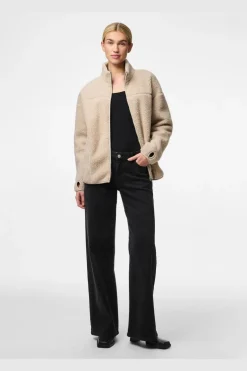 Pcsadia Ls Teddy Jacket*Pieces Outlet