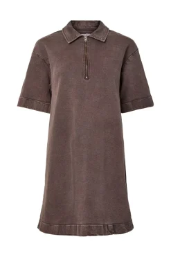 Pieces Pcselma 3/4 Zip Denim Dress Fsy< Kjoler