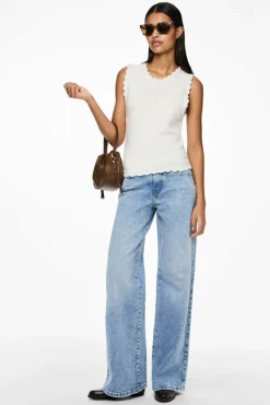 Pieces Pcselma Lw Wide Jeans Lb< Bukser, Jeans & Leggings