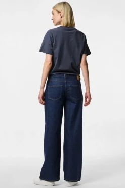 Pieces Pcselma Lw Wide Jeans Rinse< Bukser, Jeans & Leggings