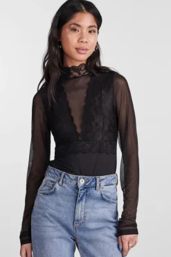 Pcsicca Ls High Neck Bodystocking*Pieces Online