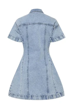 Pcsilke A-Shape Denim Dress*Pieces Outlet