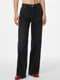 Pieces Pcsilke Wide Jeans Bl< Bukser, Jeans & Leggings