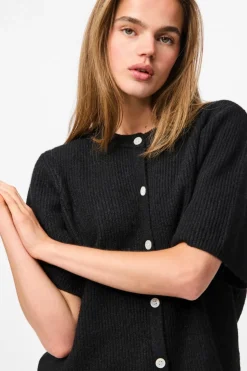 Pieces Pcsilly Ss O-Neck Knit Cardigan< Cardigans|Ammevenligt Tøj