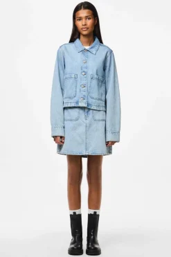 Pcsky Mini Denim Skirt*Pieces Clearance