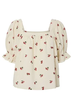 Pcthea 3/4 Square Neck Top Pp*Pieces Best