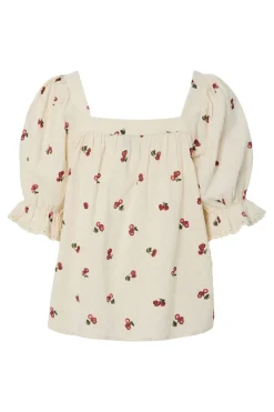 Pcthea 3/4 Square Neck Top Pp*Pieces Best