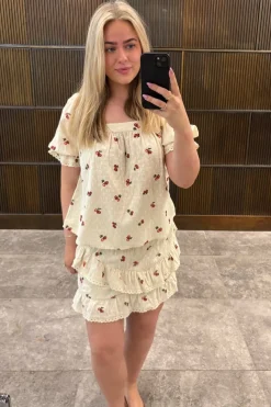Pieces Pcthea Short Smock Skirt Pp< Sæt 🛍️|Nederdele