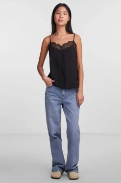 Pieces Pctiffany Strap Lace Top Bc< T-Shirts & Toppe