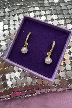 Pearl And Stone Earing*Mellow Moon Online