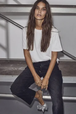 Pearl Bow Tee HL10027*Haute L'Amitié Best