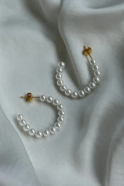 Pearl Ear Hoop*Mellow Moon Best