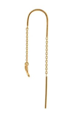 Stine A Petit Bow Double Chain Earring< Øreringe