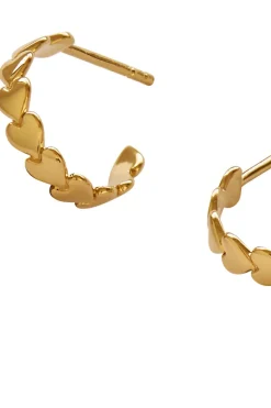 Stine A Petit Love Heart Creol< Øreringe