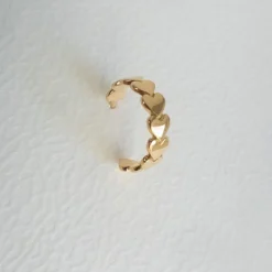 Stine A Petit Love Heart Creol< Øreringe