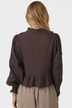 Neo Noir Petrine Embroidery Blouse 161136< Bluser & Skjorter|Ammevenligt Tøj