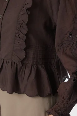 Neo Noir Petrine Embroidery Blouse 161136< Bluser & Skjorter|Ammevenligt Tøj