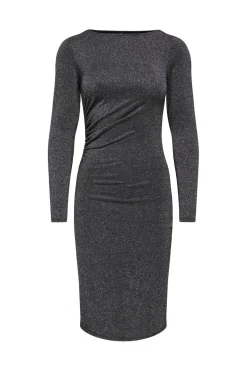 Only Pgjosie L/S Glitter Dress< Kjoler