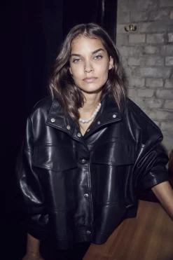 Phoebecc Leather Box Jacket 30260*Co´Couture New