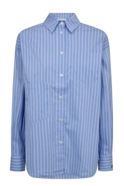 Haute L'Amitié Pocket Stripe Shirt HL10259< Bluser & Skjorter|Ammevenligt Tøj