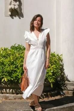 Neo Noir Pollana Poplin Dress 160661< Kjoler