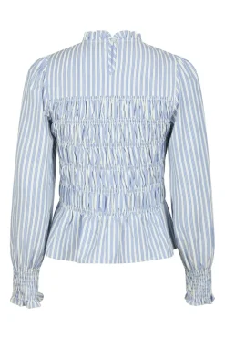 Neo Noir Possa Stripe Smock Blouse 164667< Bluser & Skjorter
