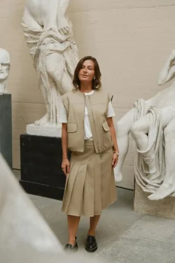 Neo Noir Prisilla Twill Skirt 167273< Nederdele